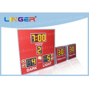 China Amber Color With 8'' 200mm Digits Led Electronic Scoreboard With Countdown Shot Clock supplier