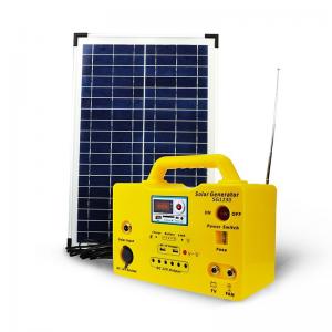 30W Solar Lighting Kit Phone Power Charging FM Radio MP3 Player Portable Solar Generator SG1230
