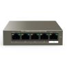 China 1Gbps スイッチ容量 カスタマイズされた長距離送信 TEF1105P-4-63W 5ポート 10/100Mbps デスクトップ スイッチ 4ポート PoE wholesale