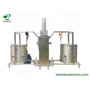 China semi-automatic double tank ginger juice press machine with hydraulic pressure supplier