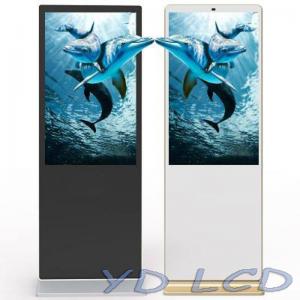 China 65-Inch LCD Touch Display Floor Standing Advertising Player Digital Signage with Right Angle for Hotel supplier