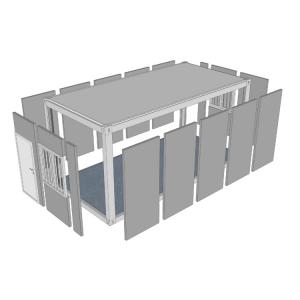 Flat Pack Temporary Site Office Container Portable Modular Homes Prefabricated