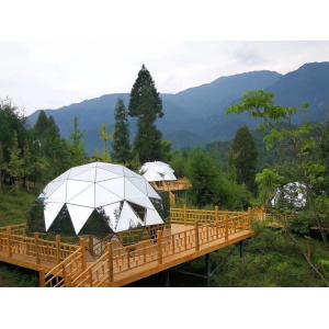 China Luxurious Aluminum Frame Ball Glass Dome Tent Star Canopy 3 Meters supplier