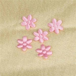 China 10 Mm Wedding Applique Eco - Friendly Sew On Type Applique Fabric Flowers supplier