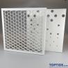 China Unique Design Metal Honeyconb Hook on Ceiling Panel Hexagon Shape Ceiling Tiles for Ceilings and Walls wholesale