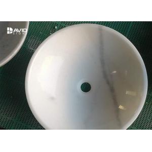 China Oval Or Round Marble Stone Wash Basin Sink , Hand Marble Wash Bowl supplier