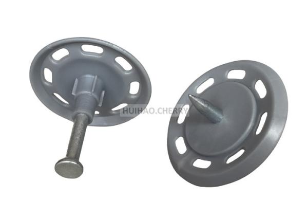 CR9P Pin de tiro único con lavadora de plástico de 35 mm para hormigón de 30 mm, 40 mm, 50 mm