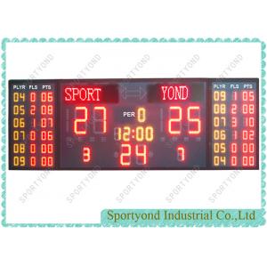 China 300cm X 95cm Basketball Electronic Scoreboard Individual Scores supplier