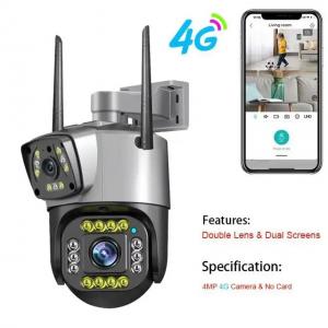 China 4G PTZ WIFI Security Ip Camera Outdoor Dual Lens Network supplier