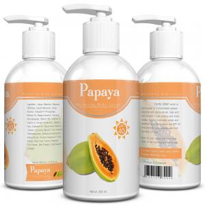 China Private Label Kojic Acid Natural formula Organic Papaya Skin Whitening Moisturizing body Lotion 120ml supplier