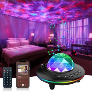 China Новый НЛО Ocean Wave Star Projector Light Laser All Star Projection Night Light Lamp с динамиком для спальни Party Game R supplier