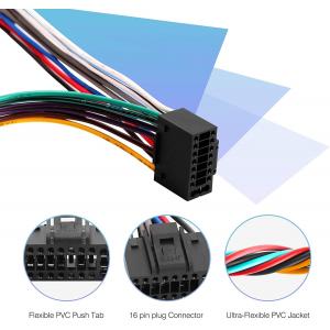 18AWG 4 Speaker 16 Pin Car Stereo Connector Electrical Wiring Harness