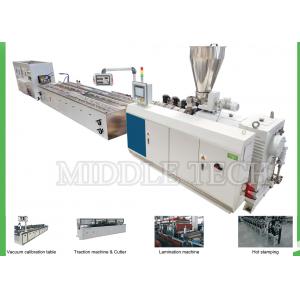 China Twin Screw Plastic WPC Extrusion Line 240 Series For PE / Wood Floor Board supplier