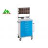 China Mobile Steel Hospital Ward Equipment Anesthesia Cart With 6 Drawer wholesale