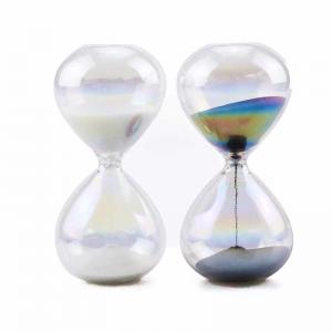 China Colored Liquid Sand Timer Hourglass 1-5 Minutes With Bubble Timer supplier
