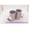 China Butt Weld Fittings 2''x1-1/4'' SCH10S Copper Nickel 70/30 ASME B16.9 Pipe Tee wholesale