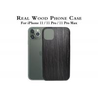 China Lightweight Black Ice Engraved iPhone 11 Pro Max Wood Case on sale