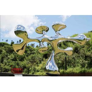 Large Garden Ornaments Statues , Stainless Steel Outdoor Deco Garden Art Sculpture