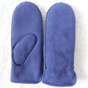 China Spanish Merino Lleather Wool Mittens , Winter Combination Gloves Mittens supplier