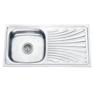 96*43CM Stainless steel #201 0.4mm polish stainless steel single bowl sink