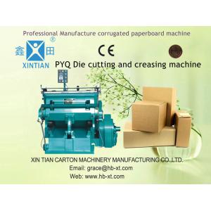 China Semi-Automatic Carton Making Machine , Smooth Creasing Cutting Machine wholesale