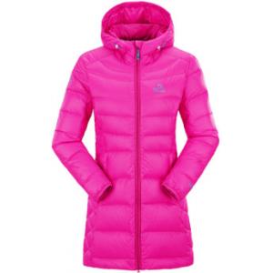 Sports Long Down Jacket Womens , 100% Nylon Outdoor Down Jacket Water Resistant