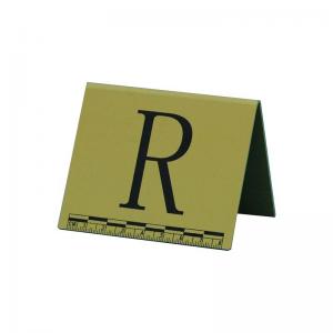 China P069 Yellow plastic photo evidence alphabets(A-Z) supplier