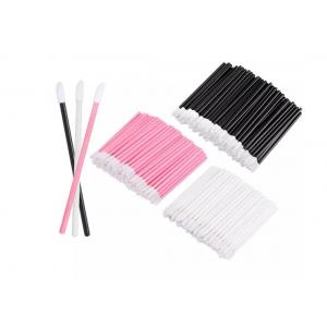 Black Plastic Makeup Lip Applicator Wands Disposable Lip Brush