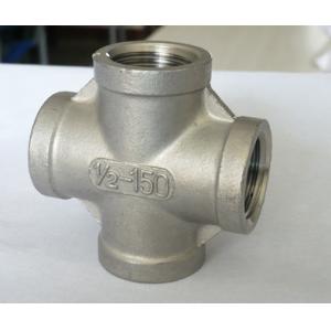 China ASTM 316L Stainless Steel Cross Pipe Fitting 1 Inch Customized supplier