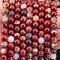China Natural Polished Crystal Red Jasper Gemstone Beads 8MM For DIY Unique Jewelry on sale