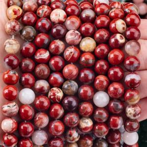 Natural Polished Crystal Red Jasper Gemstone Beads 8MM For DIY Unique Jewelry