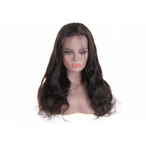 Body Wave Peruvian Human Hair Lace Wigs 18 - 22 Inch Without Any Chemical Treated