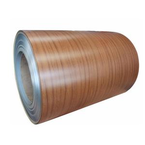 China PVDF Wood Grain Aluminium Coated Coil For Construction supplier