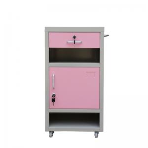 Stainless Steel Hospital Medical Furniture Nursing Home Bedside Storage Cabinet