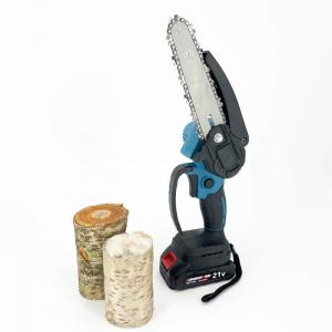 Lithium Rechargeable Cordless Electric Chain Saw 6 Inches Brushless One Hand Portable
