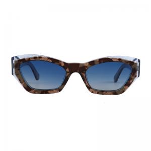 Cateye Polarized Sunglasses For Women Men Fashion Narrow Acetate Frame 51mm
