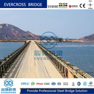 Large Span Steel Bailey Bridge construction Double Row Single Layer Economic