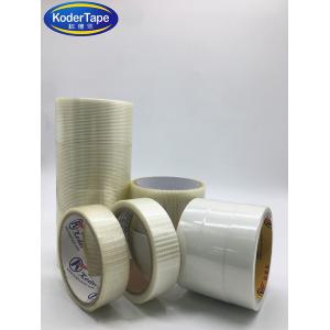 Heat Resistant PET Fiberglass Mesh Double Sided 500m Filament Strapping Tape