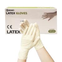 China Medical Powdered Latex Gloves Powder Free Latex Examination Glove For Dental on sale