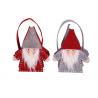 China Cute Red Grey Christmas Gift Handbag , 15*24 Cm Santa Candy Bags wholesale