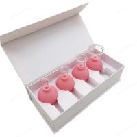 China Anti Cellulite 4 Sizes Vacuum Silicone Facial Cupping Set Face Massage Wrinkle Remover on sale