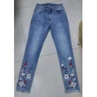 China Zipper Fly Fashion Lady Jeans Stretch Denim Pants Slim Fit Lady Trend Jeans 44 on sale