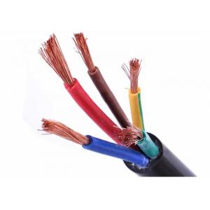 PVC Sheathed Electrical Cable Wire With Flexible Copper Conductor 4 Core Flex Cable