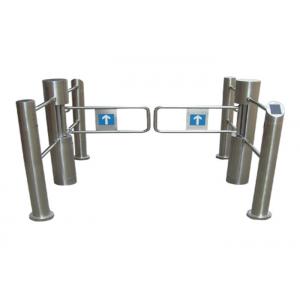 China Programmable Card Reader / Writer Pedestrian Swing Gate With 180 Degree Angle supplier