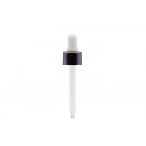 China Aluminum  18/410 Glass Eye Dropper Pipette Silicone Teat supplier