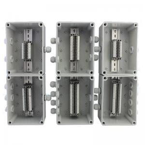 China Cable Distribution Junction Box 200*150*100mm Waterproof with Din Rail Terminal Blocks supplier
