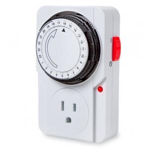TU-22A Timer Socket Plug 3 Prong Outlet Indoor 24 Hours Heavy Duty Appliance Timer for Household Appliances