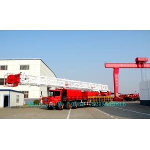 China Full Hydraulic Trailer Mounted Water Well Drilling Rigs With 2x403kw Engine supplier