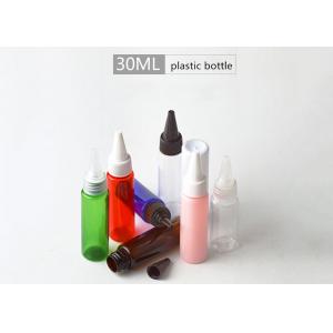 Colorful Plastic Water Bottles , PET PP 30ml Small Plastic Bottles With Lids
