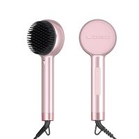 China Pink Ceramic Hot Combs Electric Curling Comb Hair Straightener on sale